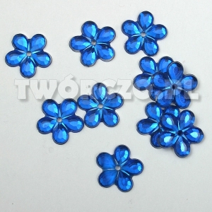 Kryształki kwiatki ciemnoniebieskie
