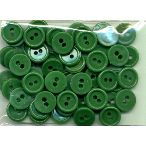 Guziki plastikowe 11,5mm 10g zielony malachitowy